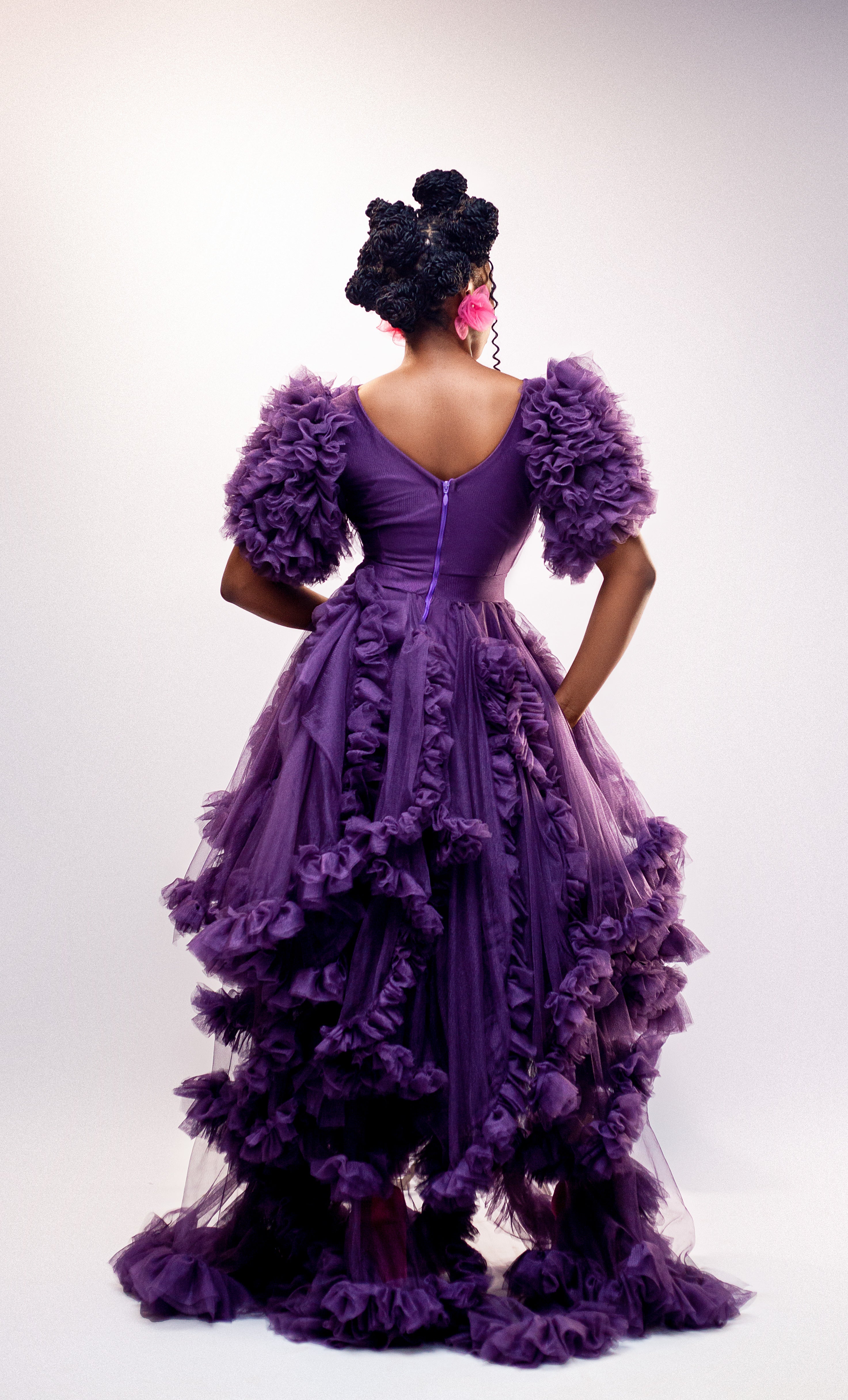 Purple Tulle Dress by Dimaz