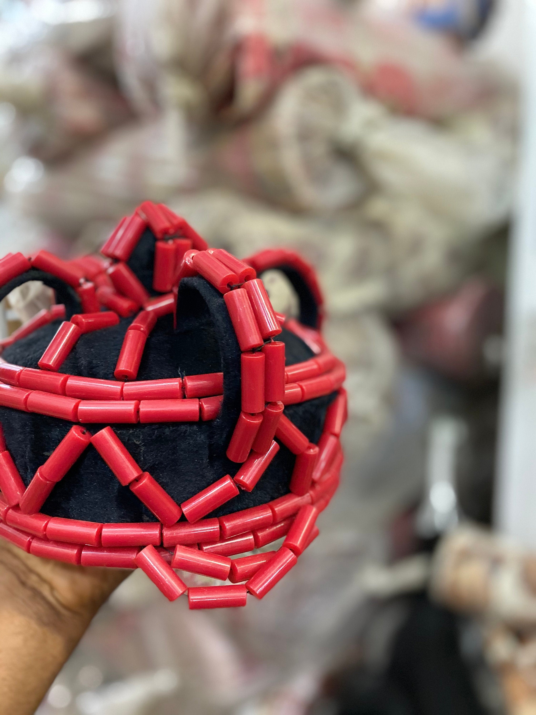 Edo/Benin bridal headpiece - Dimaz