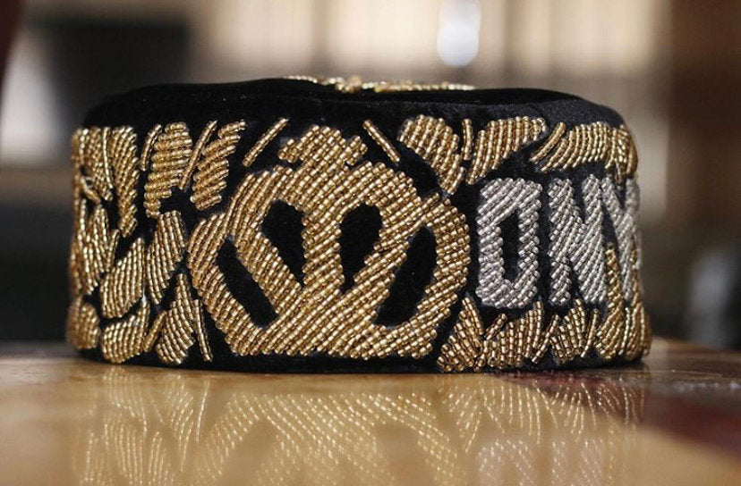 Name hat, we write your name with beads African embroidey hat/cap/headpiece - Dimaz